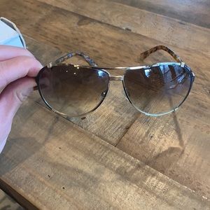 Dior tortoise shell aviator sunglasses